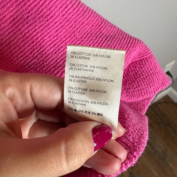 Free People Women's Ottoman Slouchy Sweater in Hot Pink - Picture 5 of 6